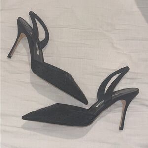 Manolo Blahnik Black heels size 38 1/2
